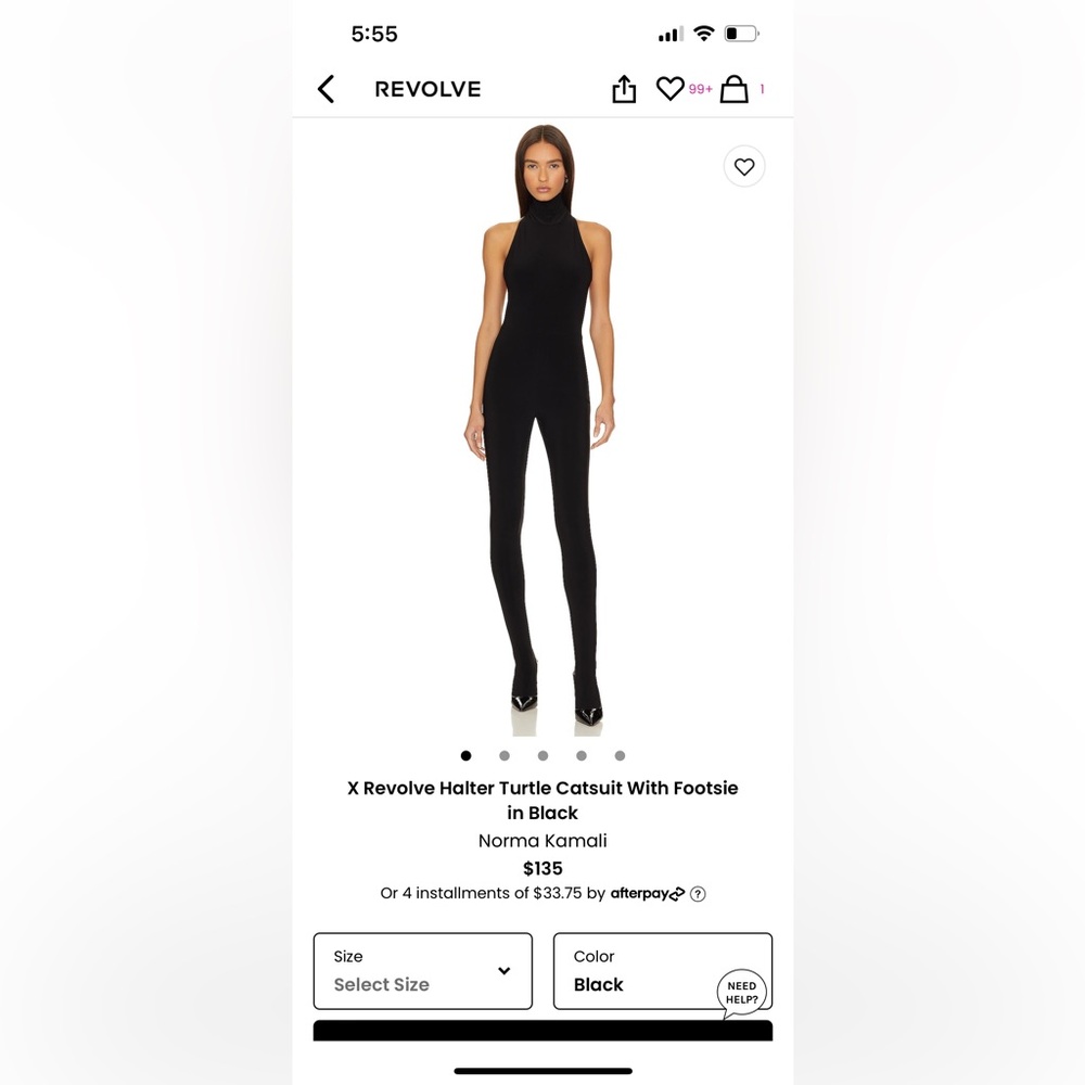 Norma Kamali catsuit